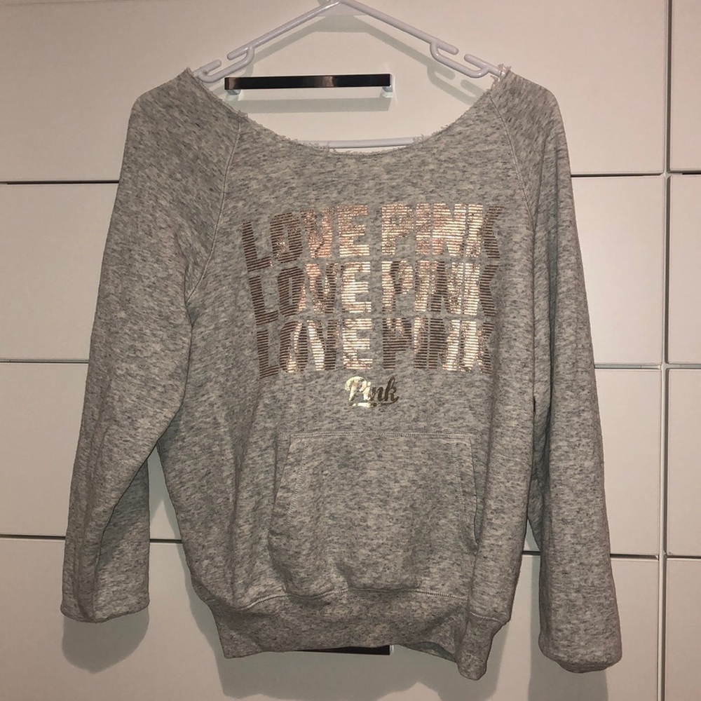 grey Pink sweatshirt